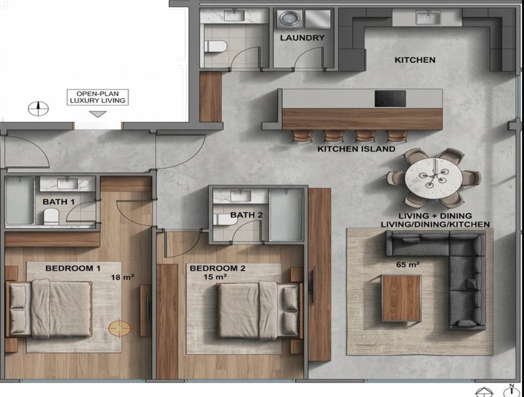 138sqm Floor Plan
