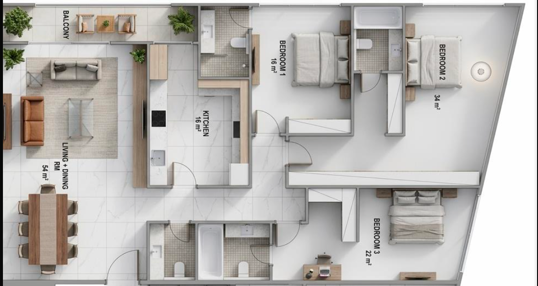 193sqm Floor Plan