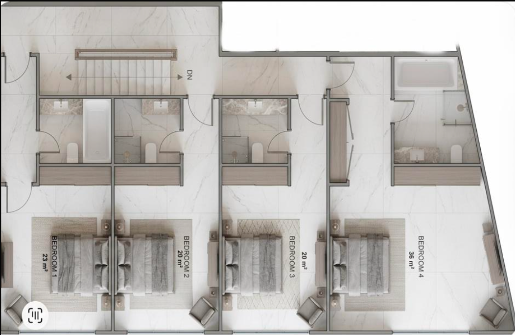 307sqm Upper Floor